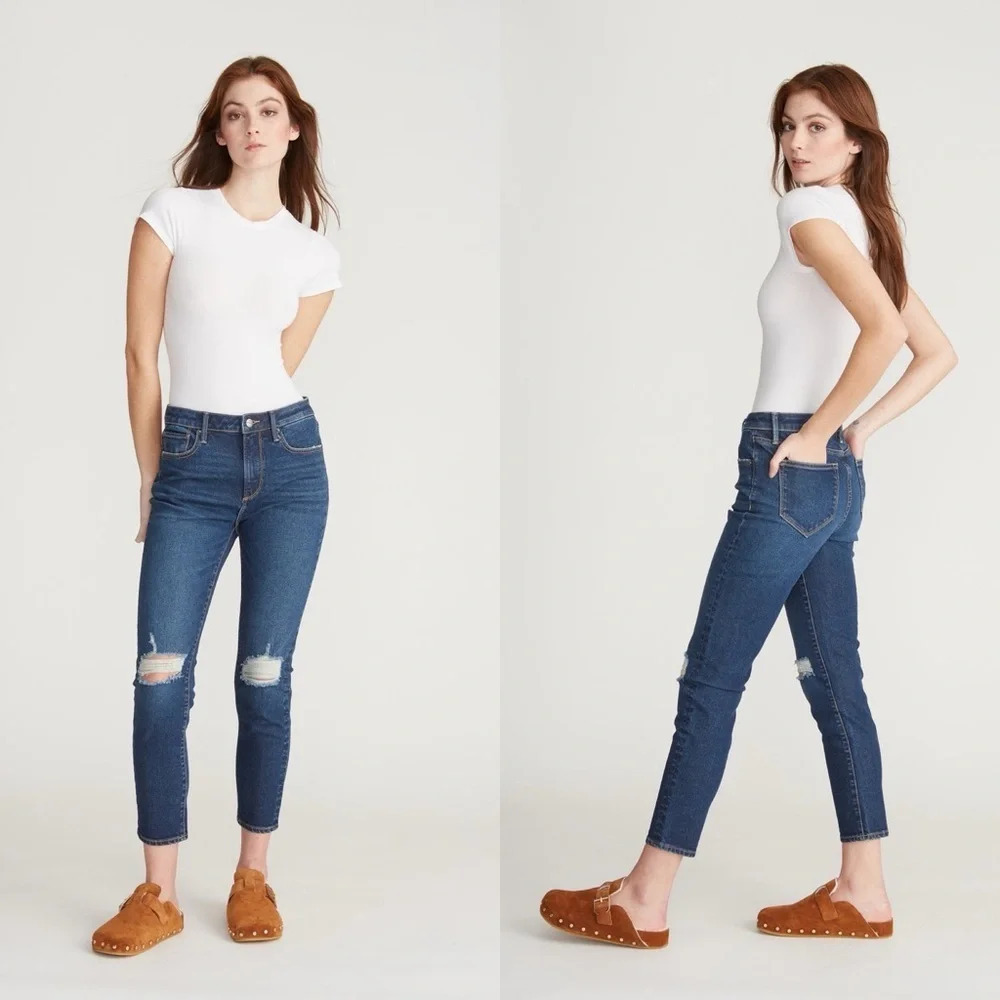 DRIFTWOOD Gizelle Girlfriend Skinny Jeans Destructed Distressed Size 30